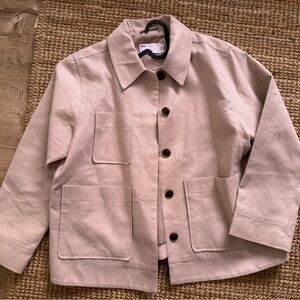 Beige Button-Up Jacket